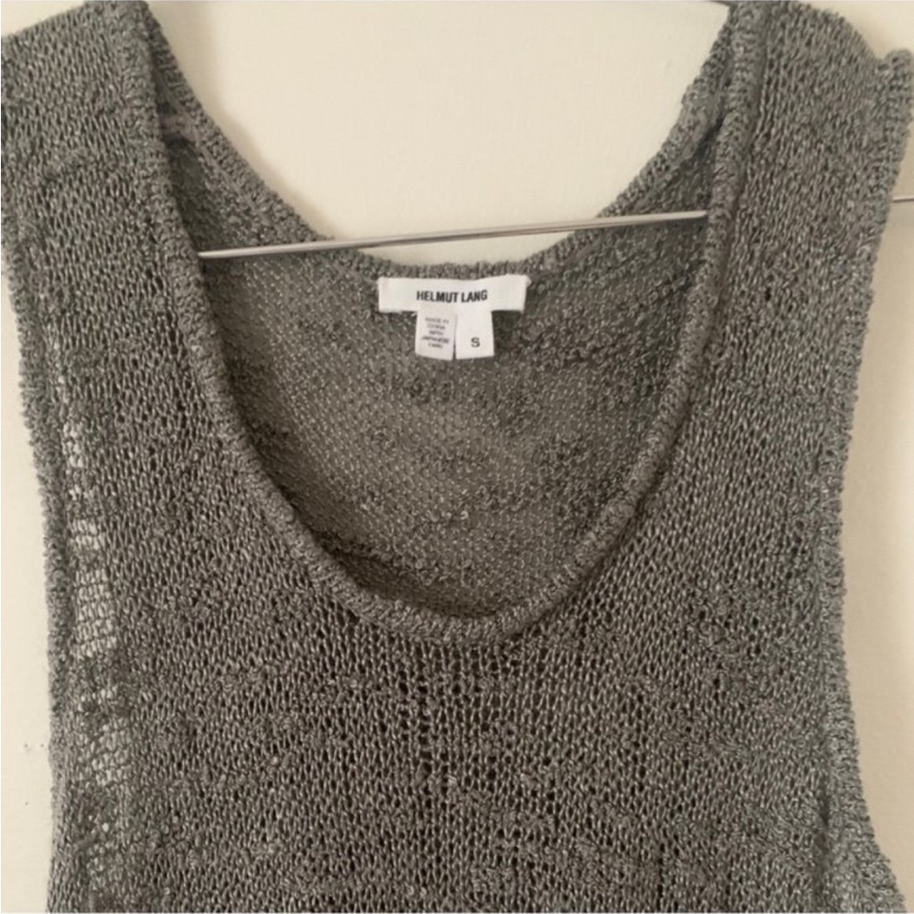 Helmut Lang knit sweater tank top